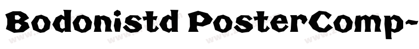 Bodonistd PosterComp字体转换